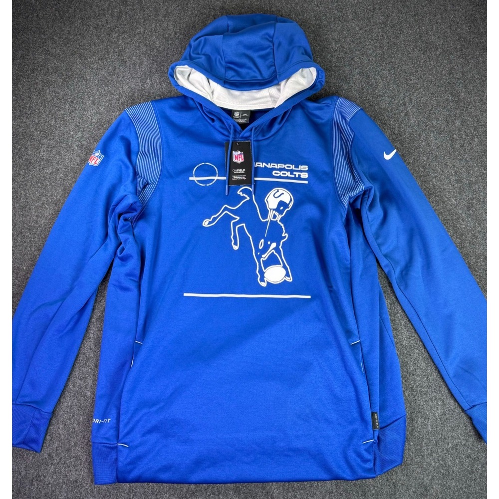 NEW Indianapolis Colts Nike NFL On Field Dri-Fit Sweatshirt Men's Blue XL NWT